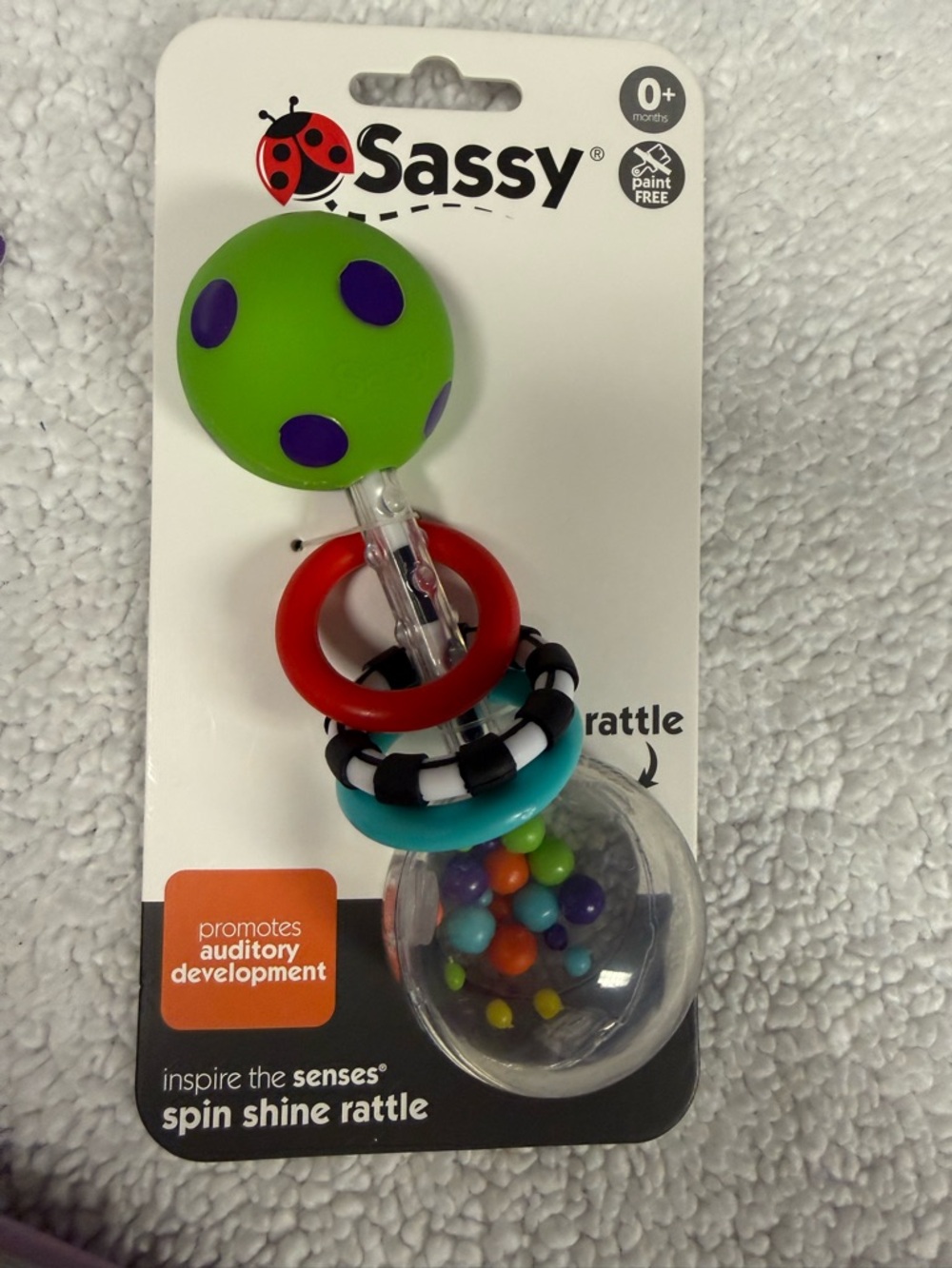 Baby Firsts Photo Album Bundle with Sassy Rattle + Avent Pacifier 0-3m - Picture 5 of 6